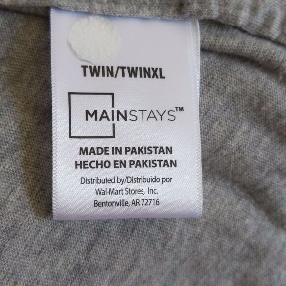 Mainstays heather gray twin XL fitted & flat sheet set w/ OSU pillowcase - Picture 4 of 5